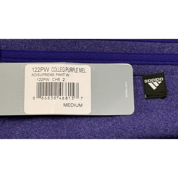 NWT Adidas Womens Climawarm Purple Athletic Pants Medium Straigth Leg - Picture 10 of 12